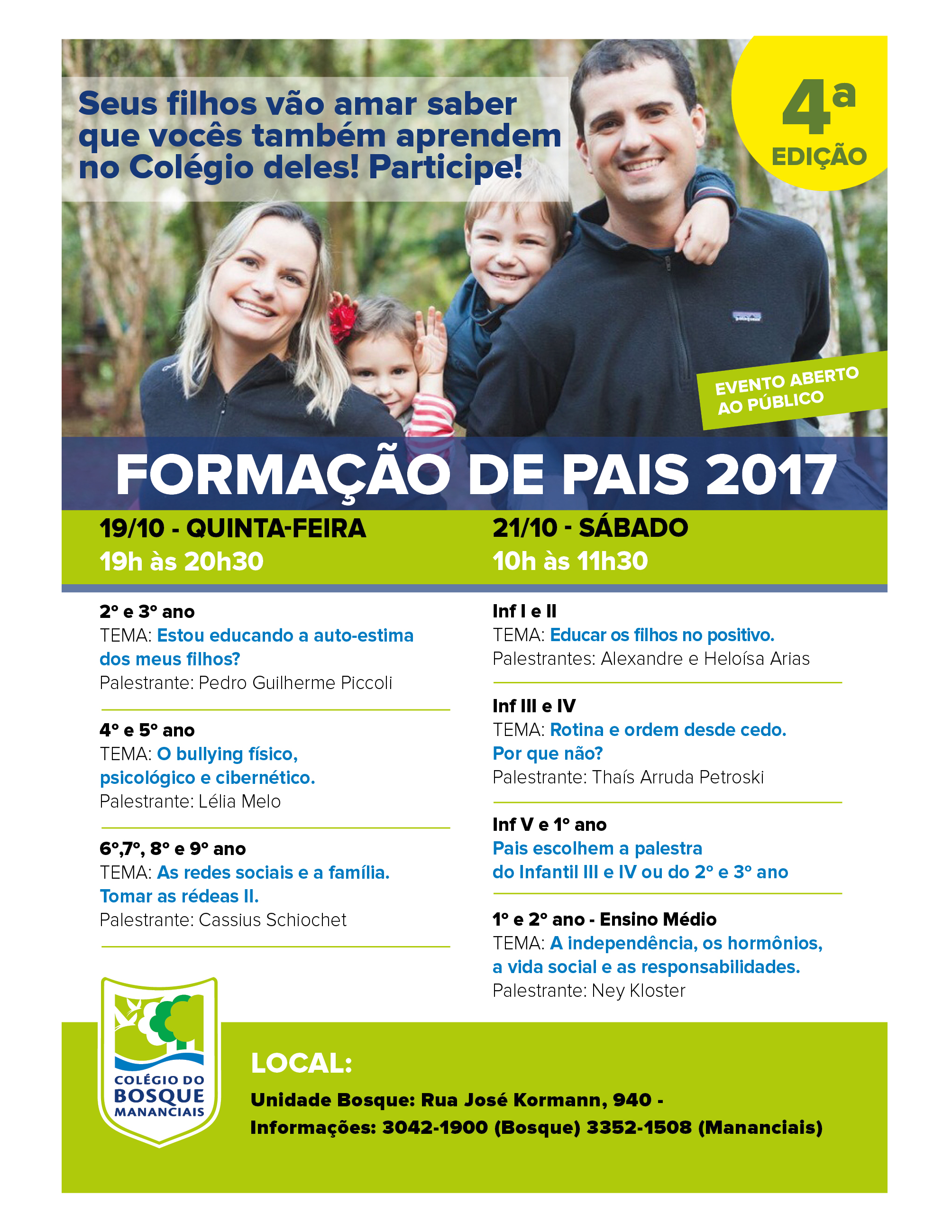 4A. EDIÇÃO FORMAÇÃO DE PAIS