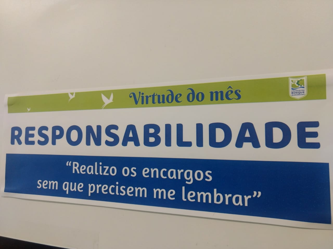 Projeto Virtudes toma conta de todo o colégio