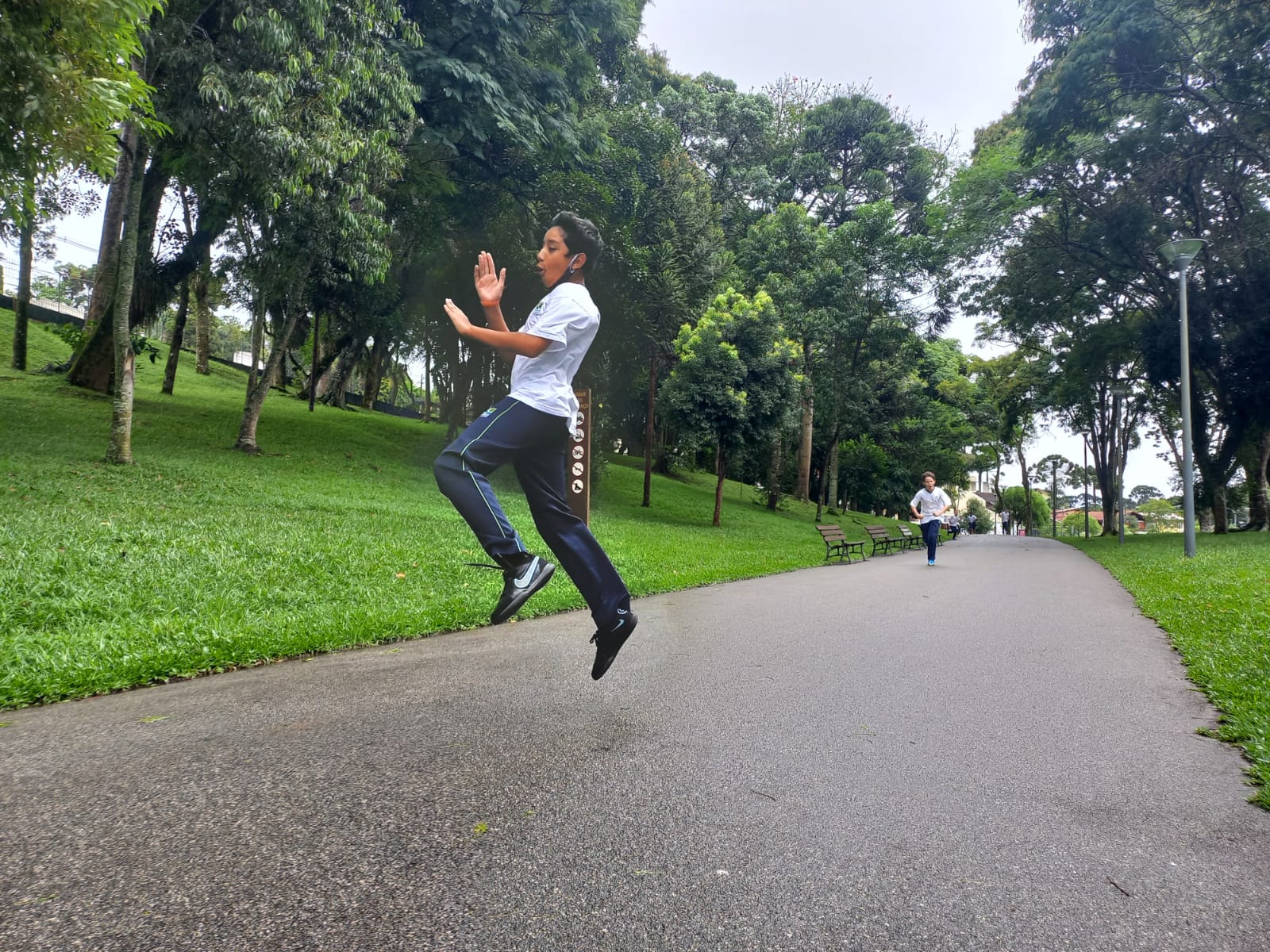 Atletismo no parque para o Fundamental 2